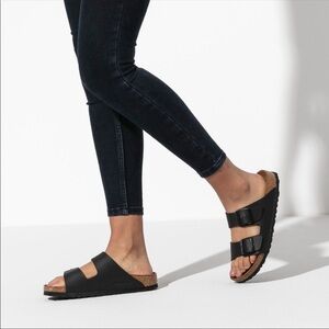 Birkenstock Women’s Arizona Birk-Flor Black Sandals